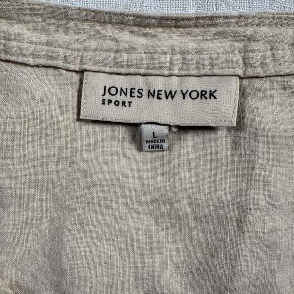 Jones New York Sport 100% Linen Shirt | L | EUC - Picture 3 of 6